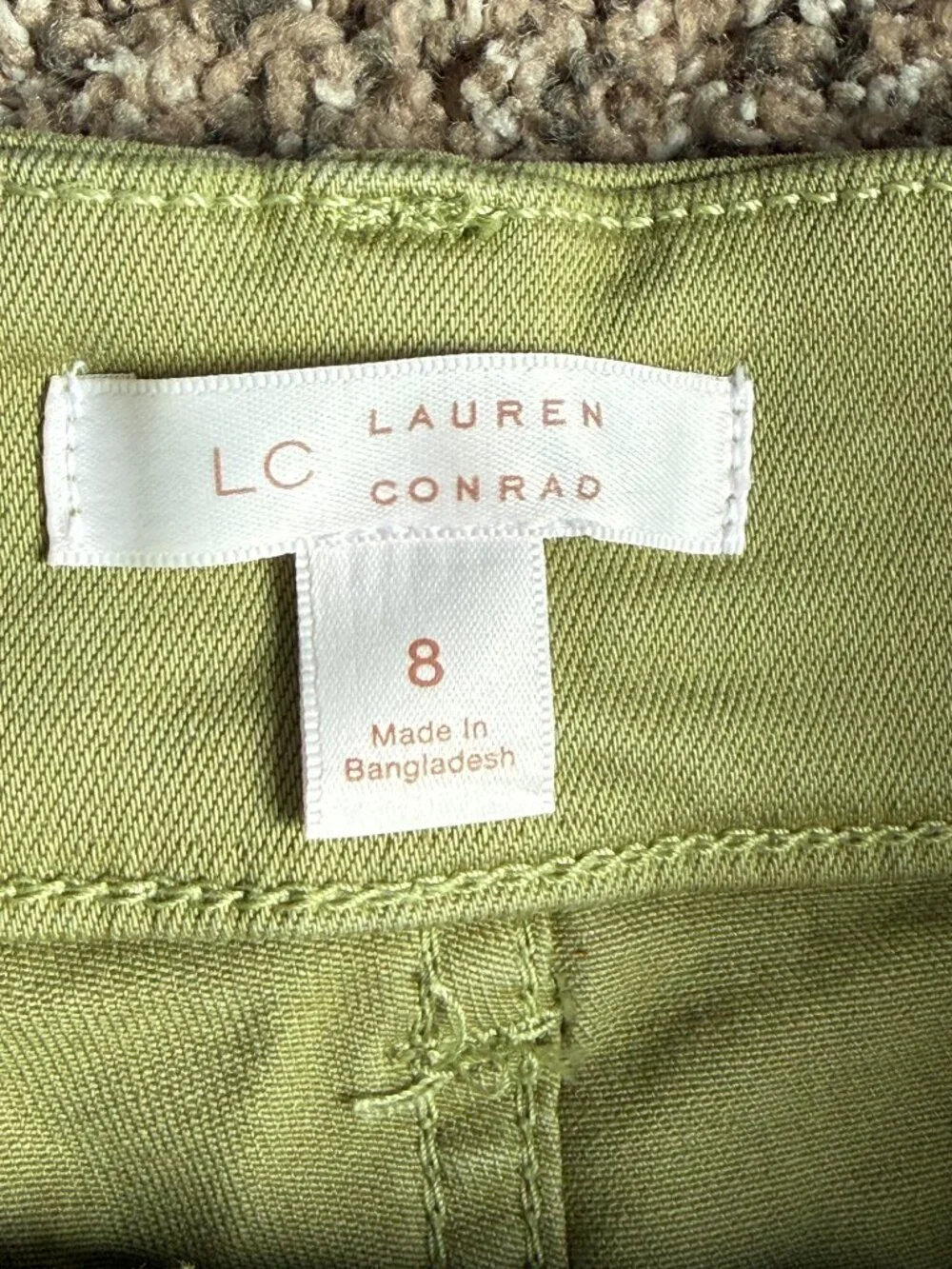 LC Lauren Conrad Super High Rise Patch Pocket Shorts | Giada Green | Size 8